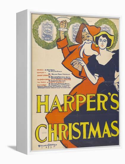 Harper's Christmas-Edward Penfield-Framed Premier Image Canvas