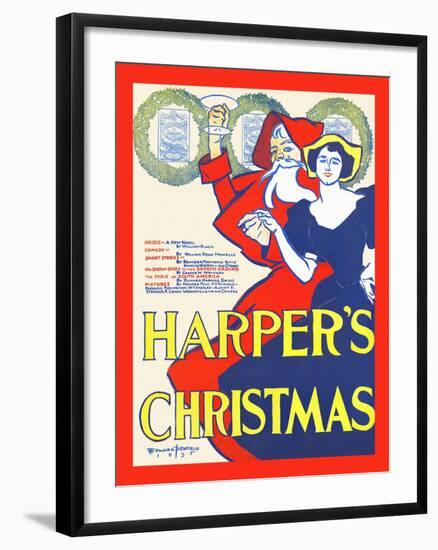 Harper's Christmas-Edward Penfield-Framed Art Print