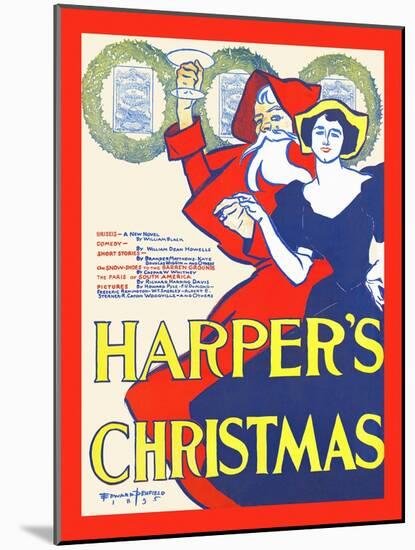 Harper's Christmas-Edward Penfield-Mounted Art Print