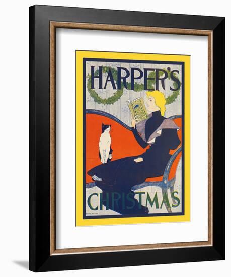 Harper's Christmas-Edward Penfield-Framed Art Print