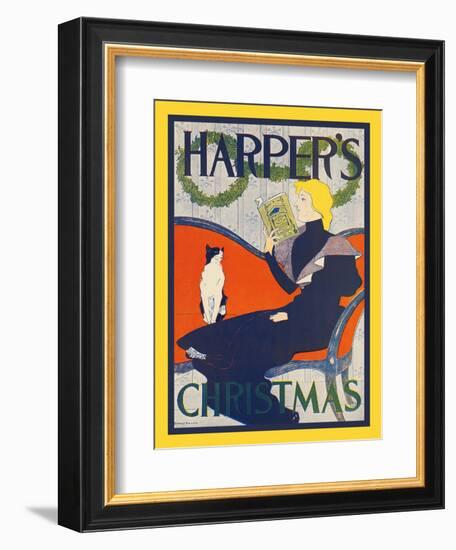 Harper's Christmas-Edward Penfield-Framed Art Print