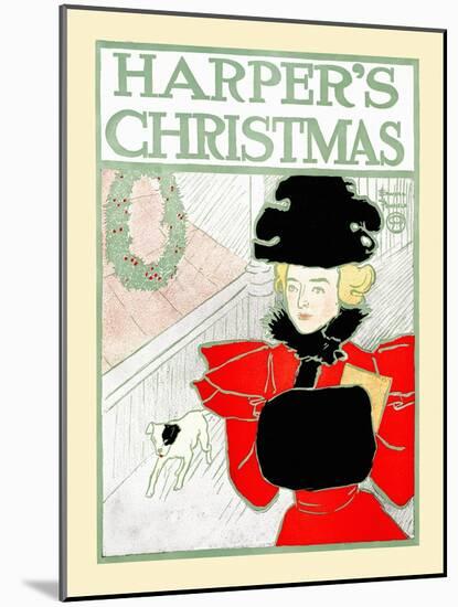 Harper's Christmas-Edward Penfield-Mounted Art Print