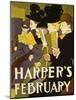 Harper's February, 1897-Edward Penfield-Mounted Giclee Print