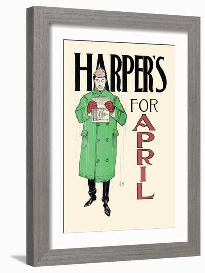 Harper's for April-Edward Penfield-Framed Art Print