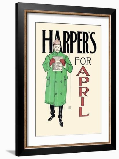 Harper's for April-Edward Penfield-Framed Art Print