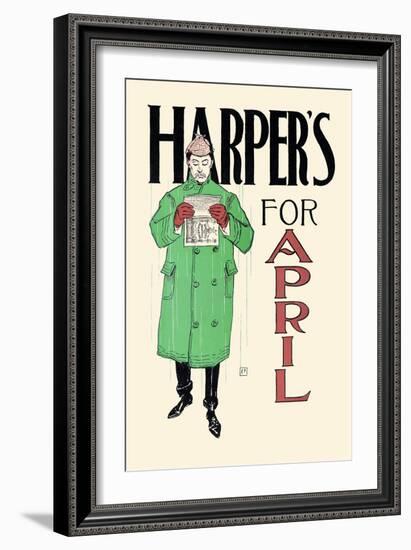 Harper's for April-Edward Penfield-Framed Art Print