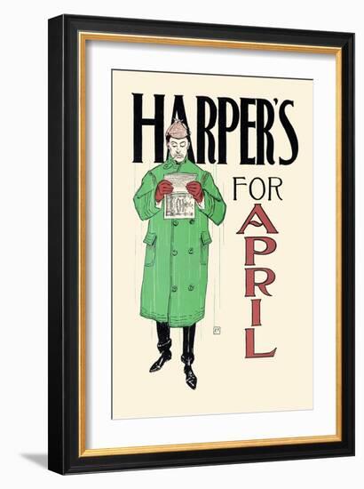 Harper's for April-Edward Penfield-Framed Art Print