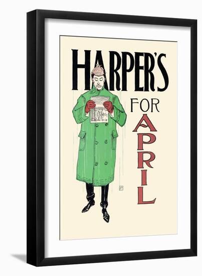 Harper's For April-Edward Penfield-Framed Art Print