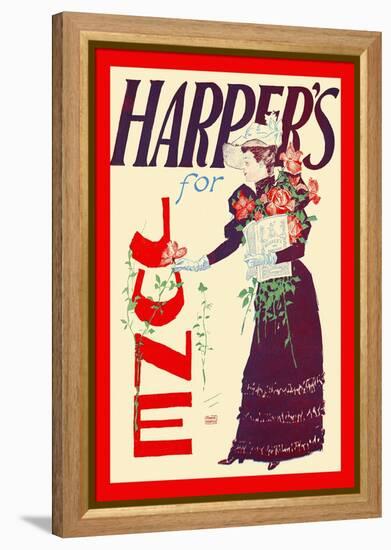 Harper's for June-Edward Penfield-Framed Stretched Canvas