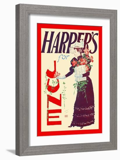 Harper's For June-Edward Penfield-Framed Art Print