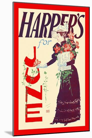 Harper's For June-Edward Penfield-Mounted Art Print