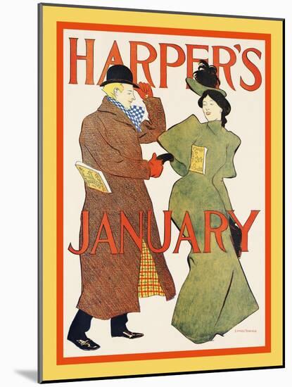 Harper's January-Edward Penfield-Mounted Art Print