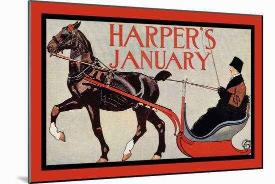 Harper's January-Edward Penfield-Mounted Art Print