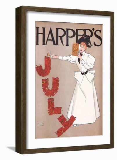 Harper's July, c.1894-Edward Penfield-Framed Giclee Print