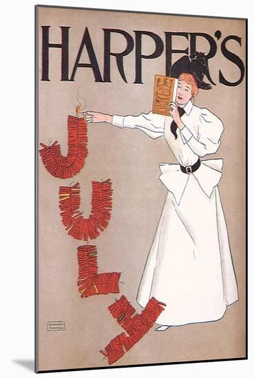 Harper's July, c.1894-Edward Penfield-Mounted Giclee Print