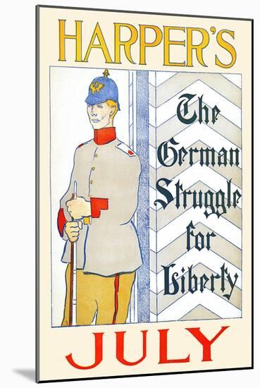 Harper's July. The German Struggle For Liberty.-Edward Penfield-Mounted Art Print