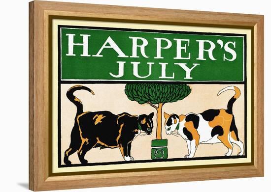 Harper's July-Edward Penfield-Framed Stretched Canvas