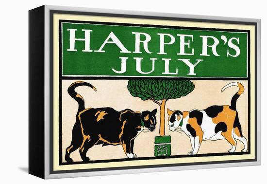 Harper's July-Edward Penfield-Framed Stretched Canvas