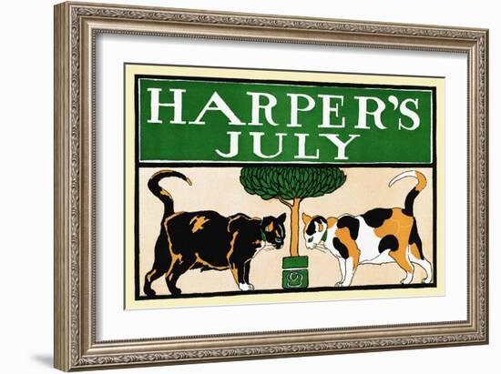 Harper's July-Edward Penfield-Framed Art Print