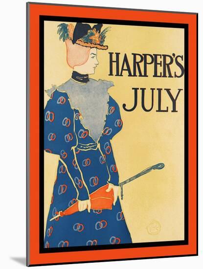 Harper's July-Edward Penfield-Mounted Art Print