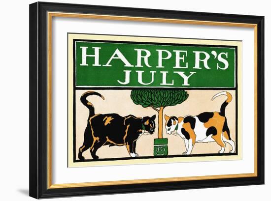 Harper's July-Edward Penfield-Framed Art Print