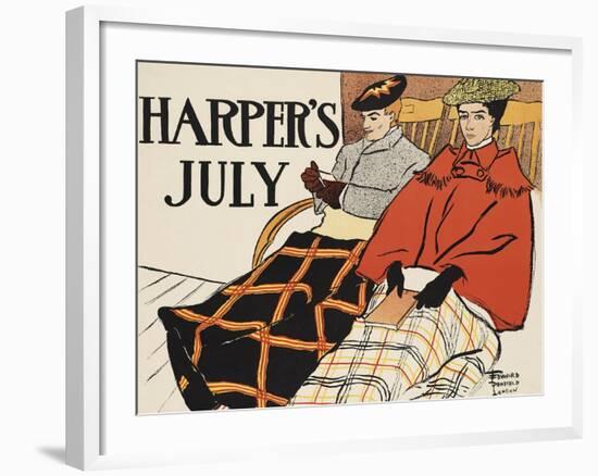 Harper's July-Edward Penfield-Framed Art Print