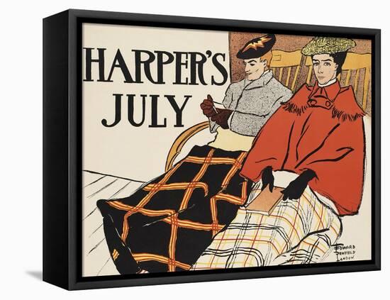 Harper's July-Edward Penfield-Framed Stretched Canvas