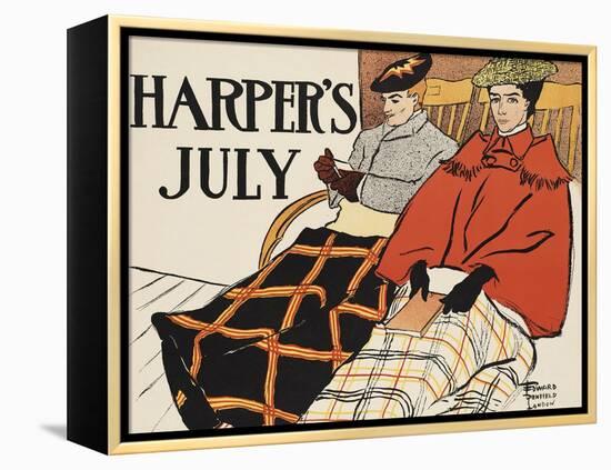 Harper's July-Edward Penfield-Framed Stretched Canvas