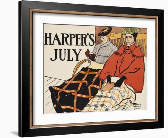 Harper's July-Edward Penfield-Framed Art Print