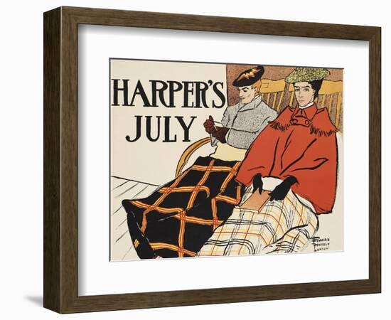 Harper's July-Edward Penfield-Framed Art Print