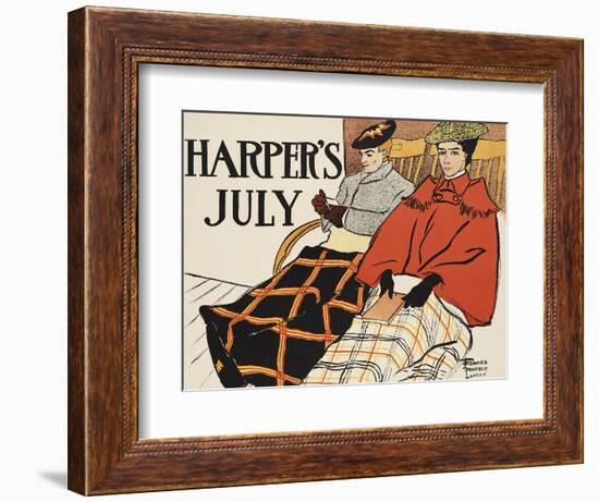 Harper's July-Edward Penfield-Framed Art Print