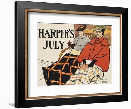 Harper's July-Edward Penfield-Framed Art Print