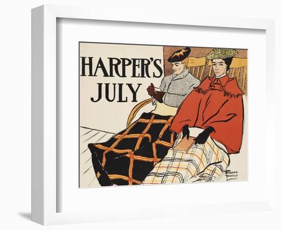 Harper's July-Edward Penfield-Framed Art Print