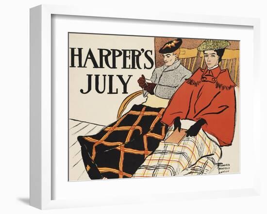 Harper's July-Edward Penfield-Framed Art Print