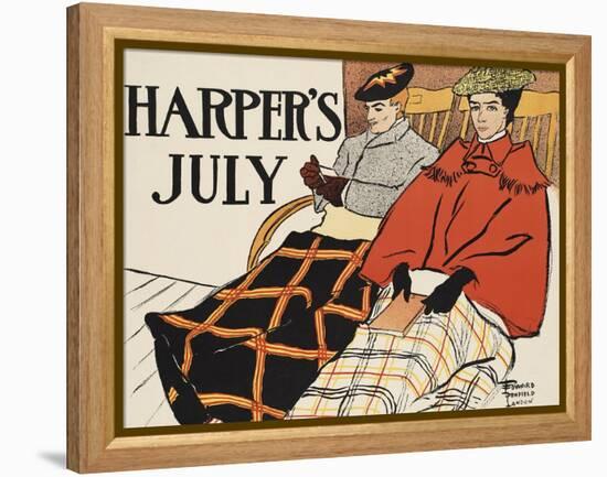 Harper's July-Edward Penfield-Framed Stretched Canvas