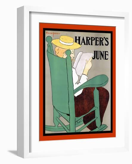 Harper's June-Edward Penfield-Framed Art Print