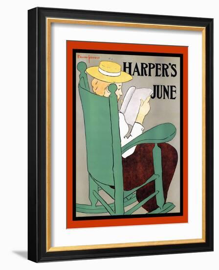 Harper's June-Edward Penfield-Framed Art Print