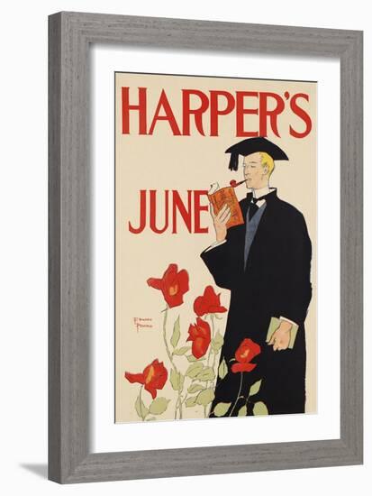 Harper's June-Edward Penfield-Framed Art Print