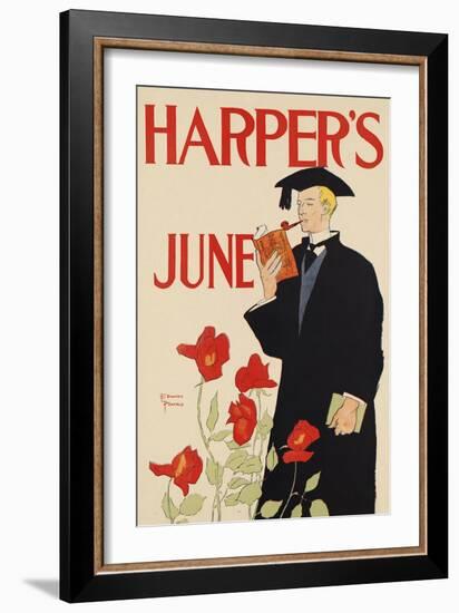 Harper's June-Edward Penfield-Framed Art Print