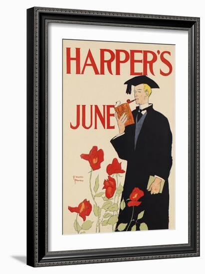 Harper's June-Edward Penfield-Framed Art Print