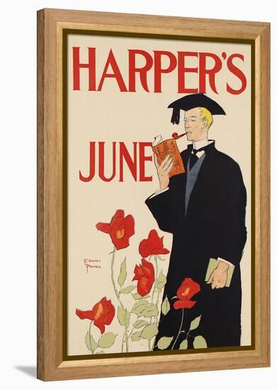 Harper's June-Edward Penfield-Framed Stretched Canvas