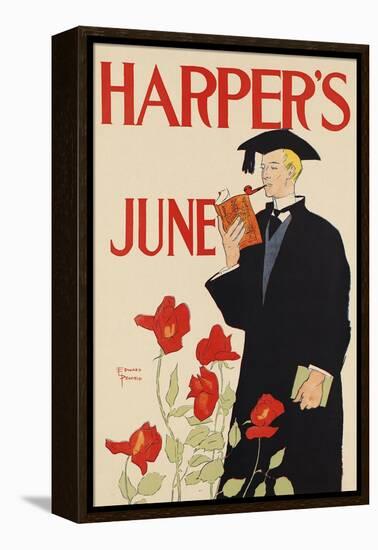 Harper's June-Edward Penfield-Framed Stretched Canvas