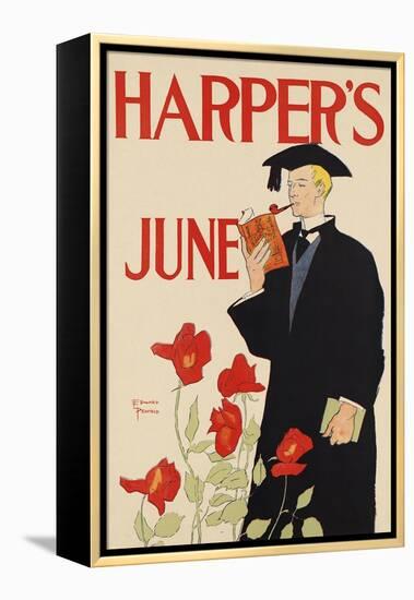 Harper's June-Edward Penfield-Framed Stretched Canvas