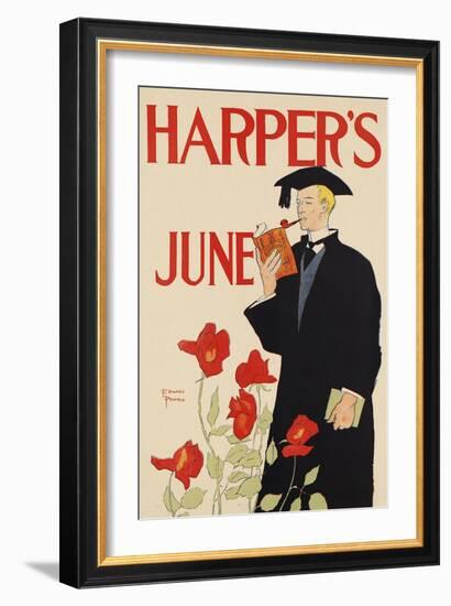 Harper's June-Edward Penfield-Framed Art Print