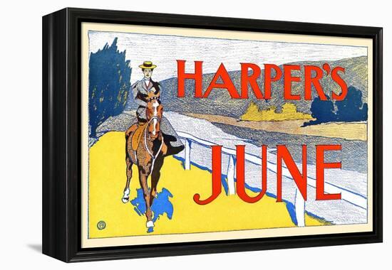 Harper's June-Edward Penfield-Framed Stretched Canvas