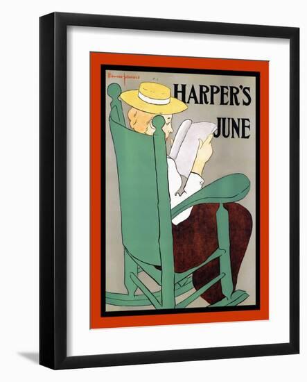 Harper's June-Edward Penfield-Framed Art Print