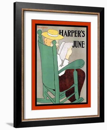 Harper's June-Edward Penfield-Framed Art Print