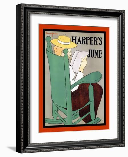 Harper's June-Edward Penfield-Framed Art Print