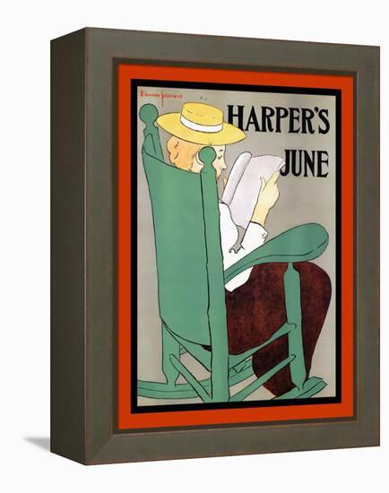 Harper's June-Edward Penfield-Framed Stretched Canvas