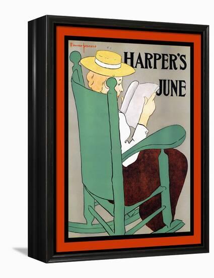 Harper's June-Edward Penfield-Framed Stretched Canvas